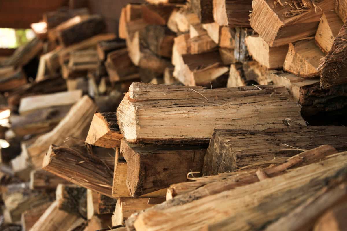 Image of a stack of firewood.