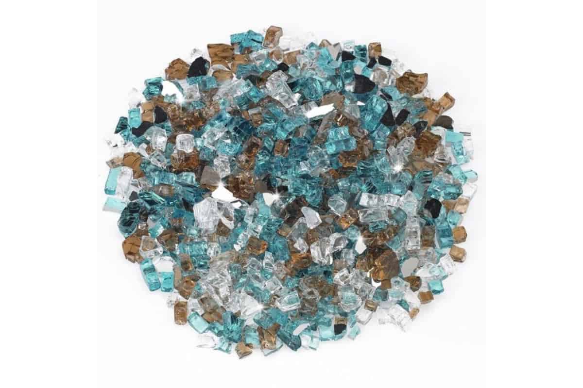 Image of mixed color fire glass.